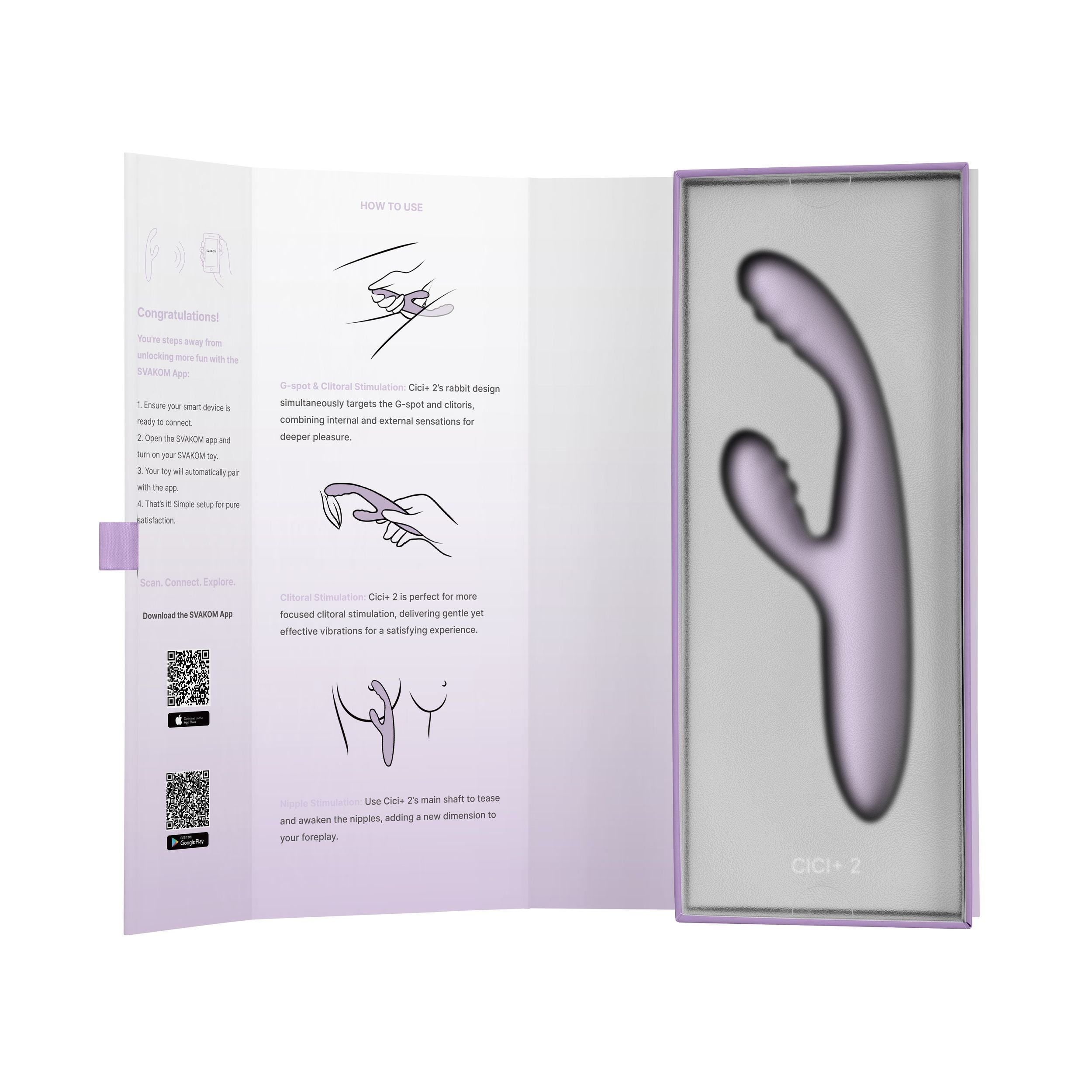 Svakom - Cici Plus 2 G-Punkt-Vibrator mit App-Steuerung und Wärmefunktion