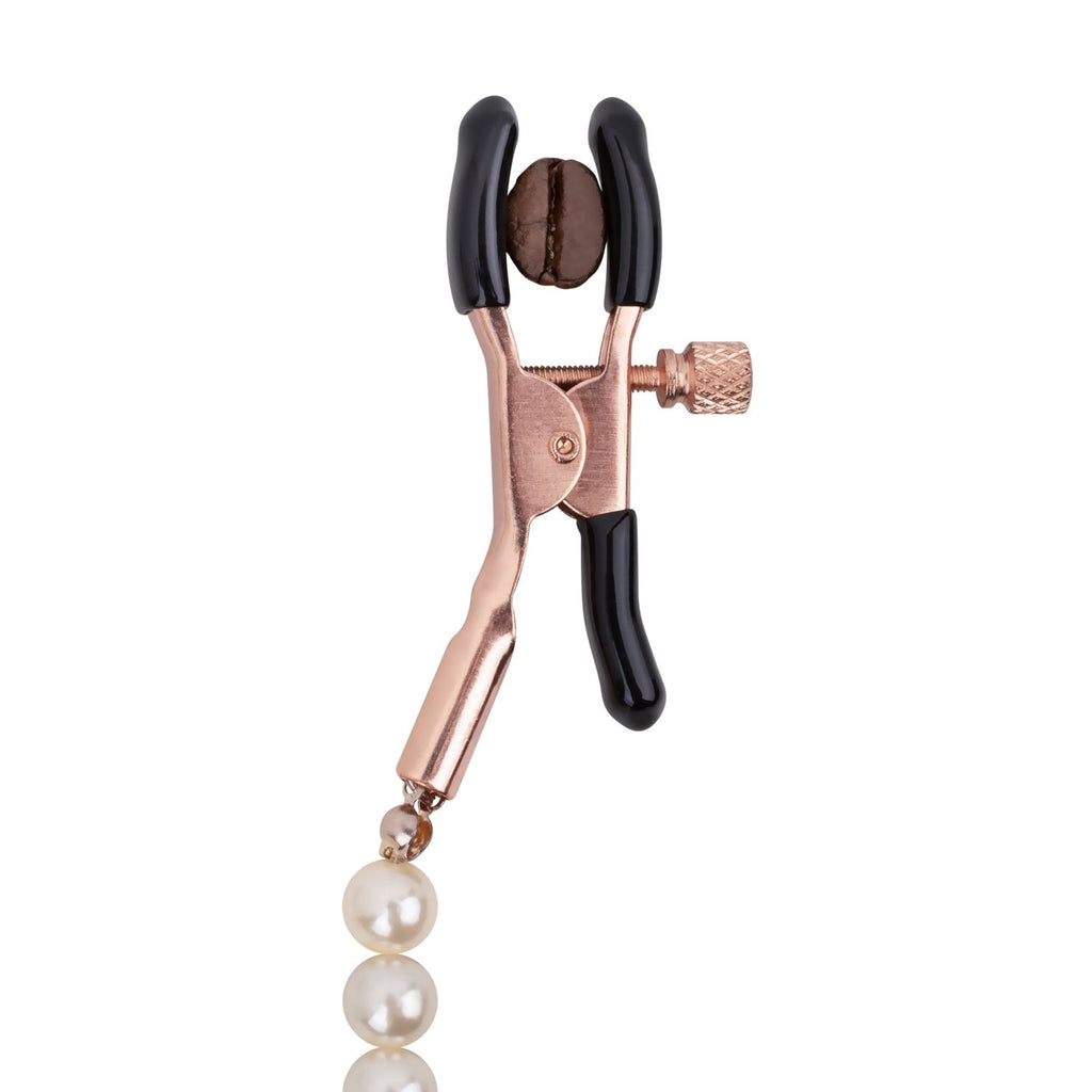 Rosy Gold - Pearls Nippelklemmen - Verstellbares Design
