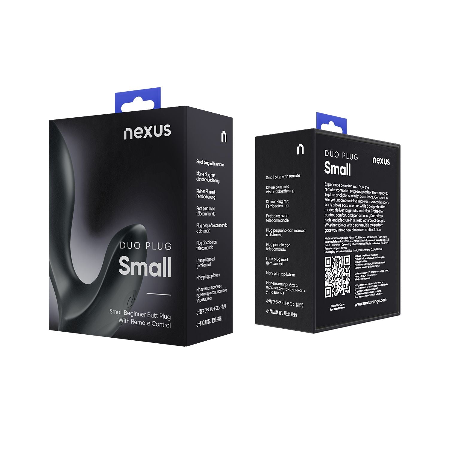Nexus - Duo Butt Plug Klein-Schwarz