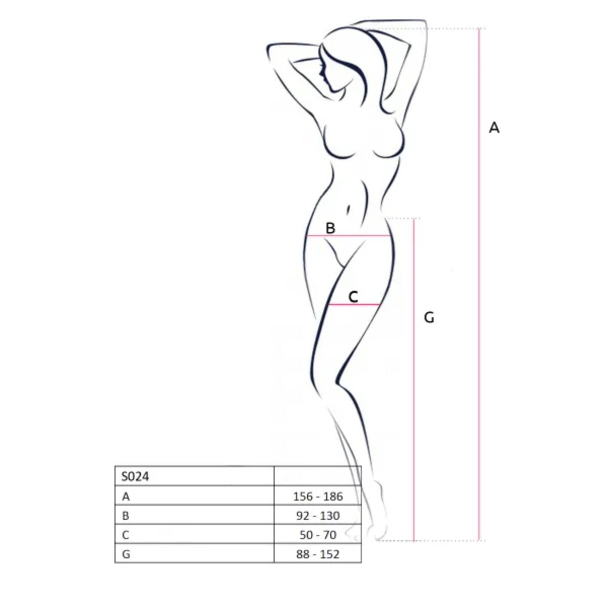Passion - S024 Strip Pants - Weiß