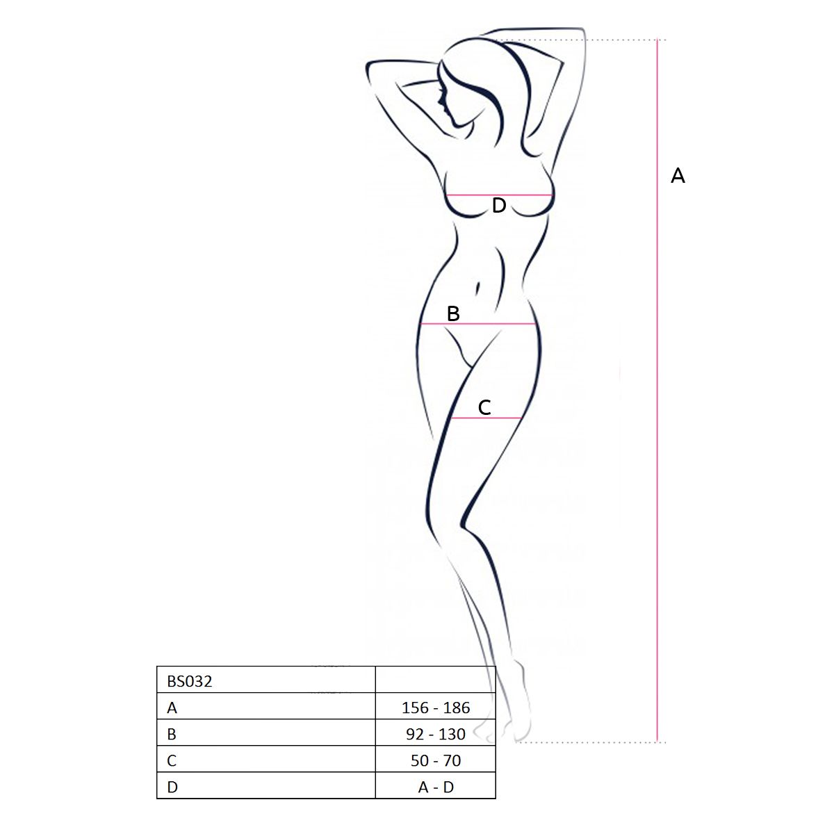 Passion - BS032 Catsuit - Schwarz