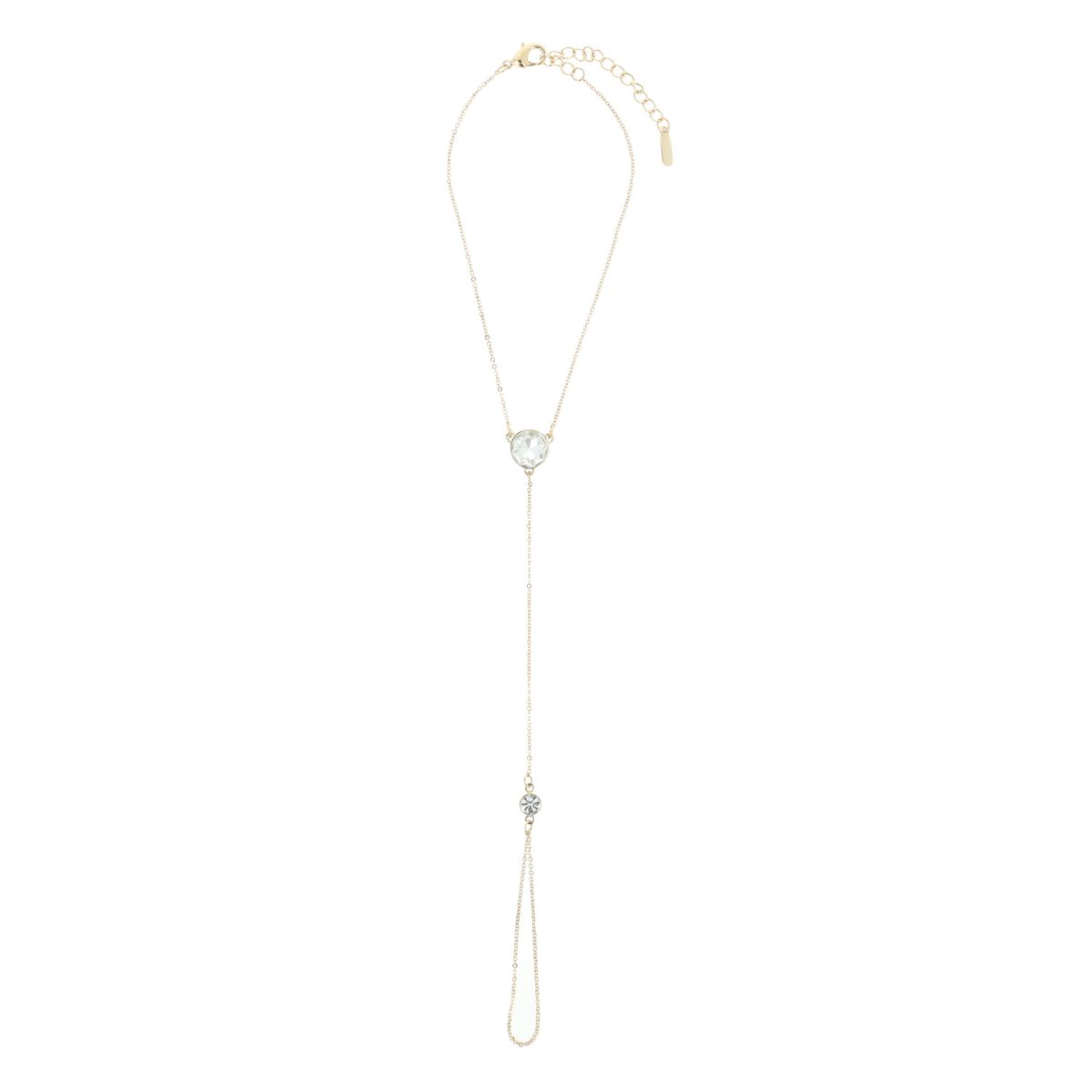 Otazu - Harmony Crystal Fusskette - Transparent