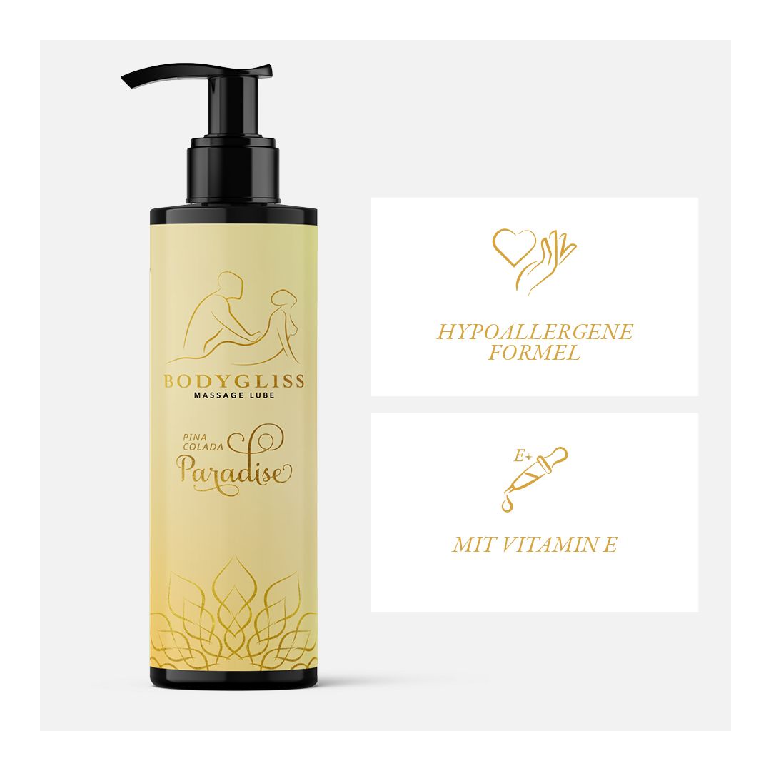 BodyGliss - Massageöl und Gleitmittel in Einem Pina Colada - 150 ml