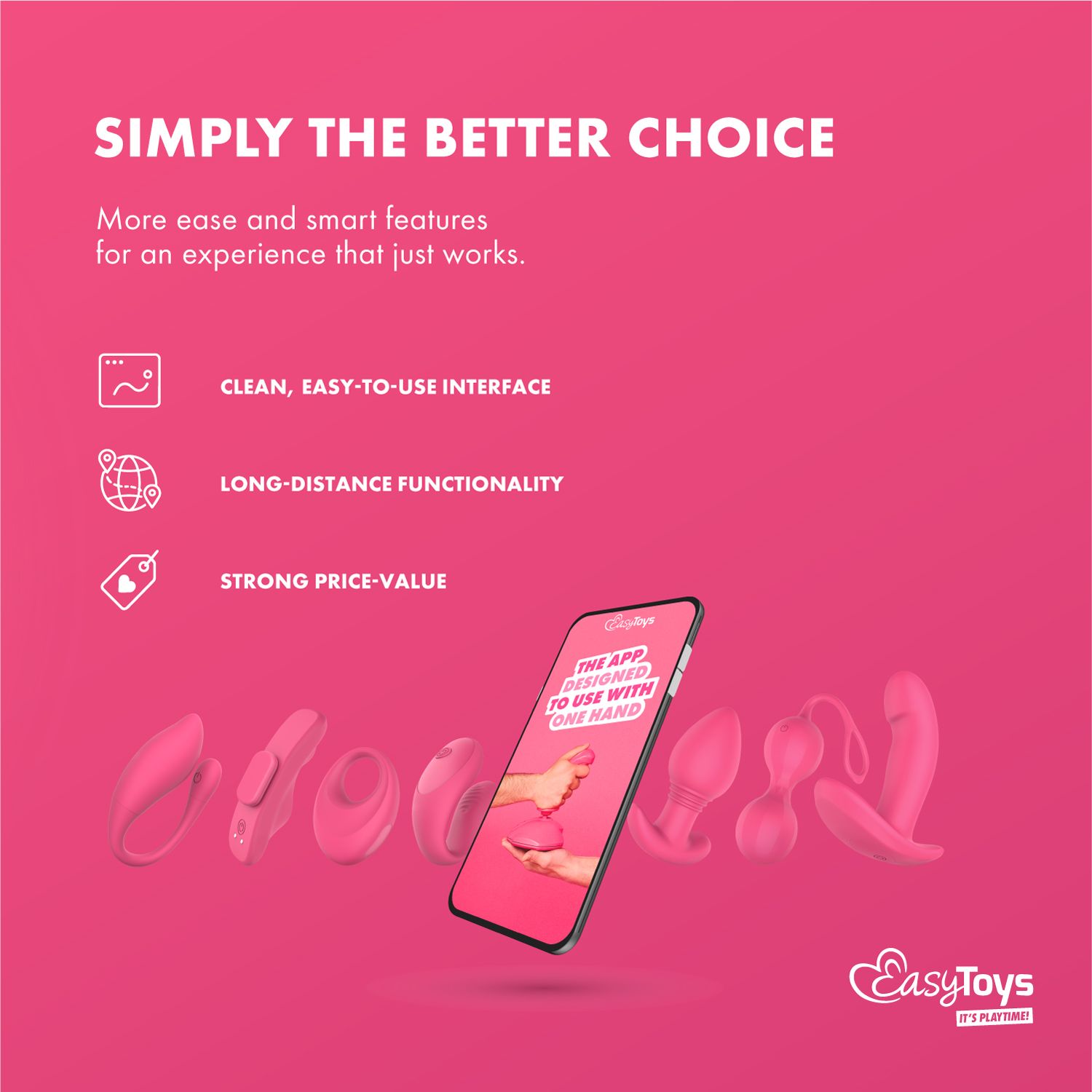 EasyConnect - Vibrierende Kegelbälle Stella, app-gesteuert