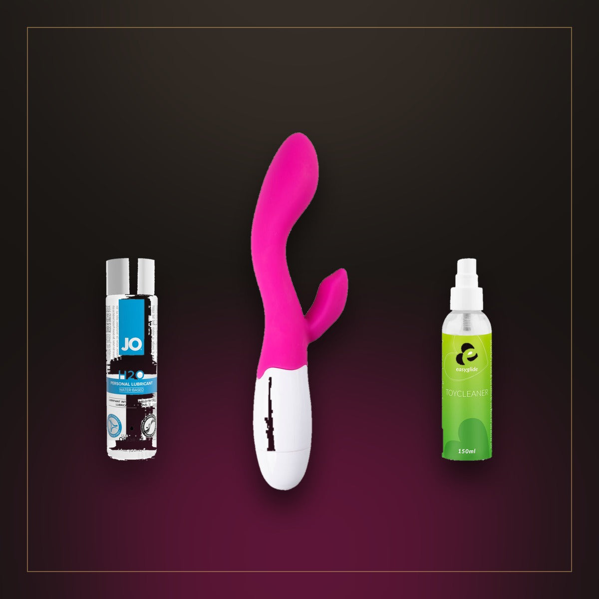Der erste Abend – Set für sie: EasyToys Lily, JO H2O Gleitgel, EasyGlide Cleaning